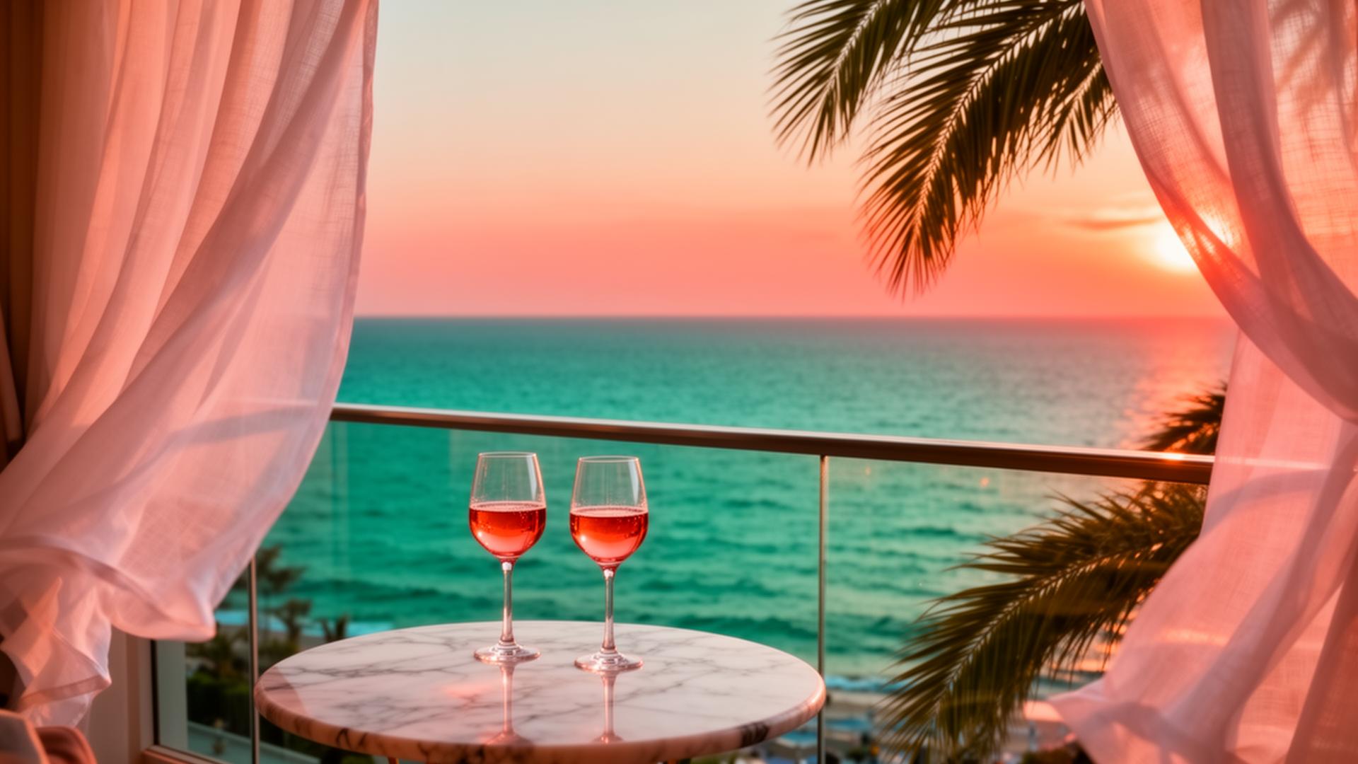 Vedere la mare de pe balcon la răsărit